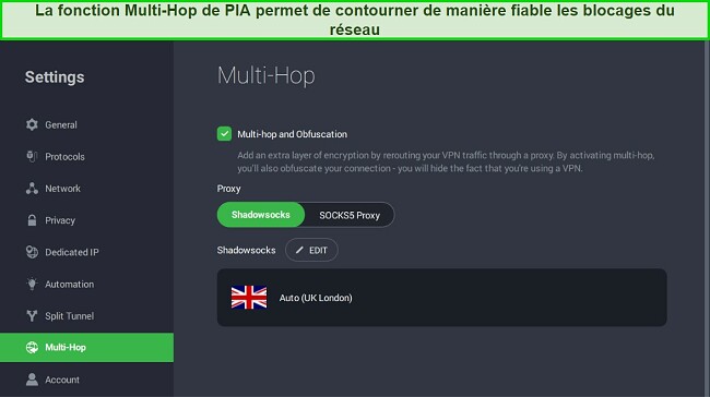 Moyens simples de résoudre un VPN bloqué - Serveurs obscurcis de PIA