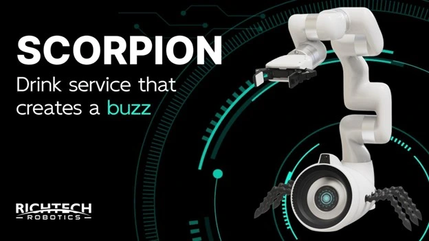 Richtech Robotics представляет AI бармена Scorpion, работающего на базе NVIDIA.